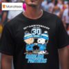 Snoopy And Charlie Brown The Peanuts Carolina Panthers Th Anniversary T Shirt