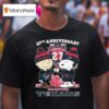 Snoopy And Charlie Brown The Peanuts Houston Texans Th Anniversary T Shirt