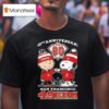 Snoopy And Charlie Brown The Peanuts San Francisco Ers Th Anniversary Diamond T Shirt