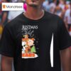 Snoopy And Chris Brown Holding Cross Chicago Bears Christmas Begins With Bears T Shirt