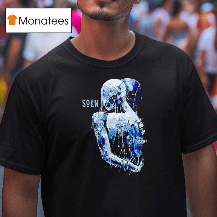 Soen Reliance Two Abstract Human Figures Embracing Graphic T Shirt Soen Reliance Two Abstract Human Figures Embracing Graphic T Shirt