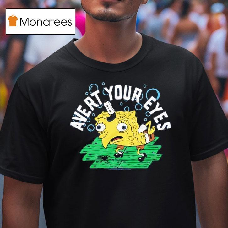 Sponge Squarepants Avert Your Eyes Graphic T Shirt Sponge Squarepants Avert Your Eyes Graphic T Shirt