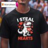 T Rex Holding Heart I Steal Hearts Valentine S Day Meme T Shirt