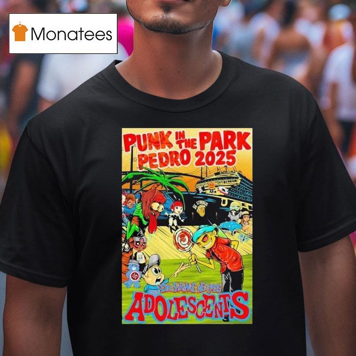 The Adolescents Punk In The Park San Pedro T Shirt The Adolescents Punk In The Park San Pedro T Shirt