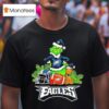The Grinch And Max Philadelphia Eagles Christmas Helmet Items T Shirt