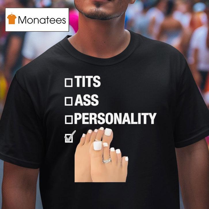 Tits Ass Personality Toes Checklist Leg Graphic T Shirt Tits Ass Personality Toes Checklist Leg Graphic T Shirt