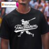Touchdown Baseball Player Graphic T Shirt