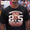 Undefeated Indiana Hoosiers Football Perfect Season Champions Signatures T Shirt