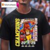 Western Michigan Broncos Mid American Conference Champions Mascot Years T Shirt