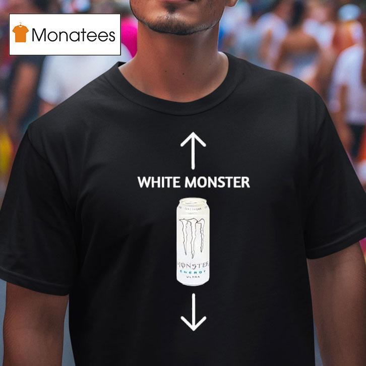 White Monster Energy Drink Illustration T Shirt White Monster Energy Drink Illustration T Shirt