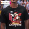 Wisconsin Badgers Regional Champions Football Celebrating T Shirt