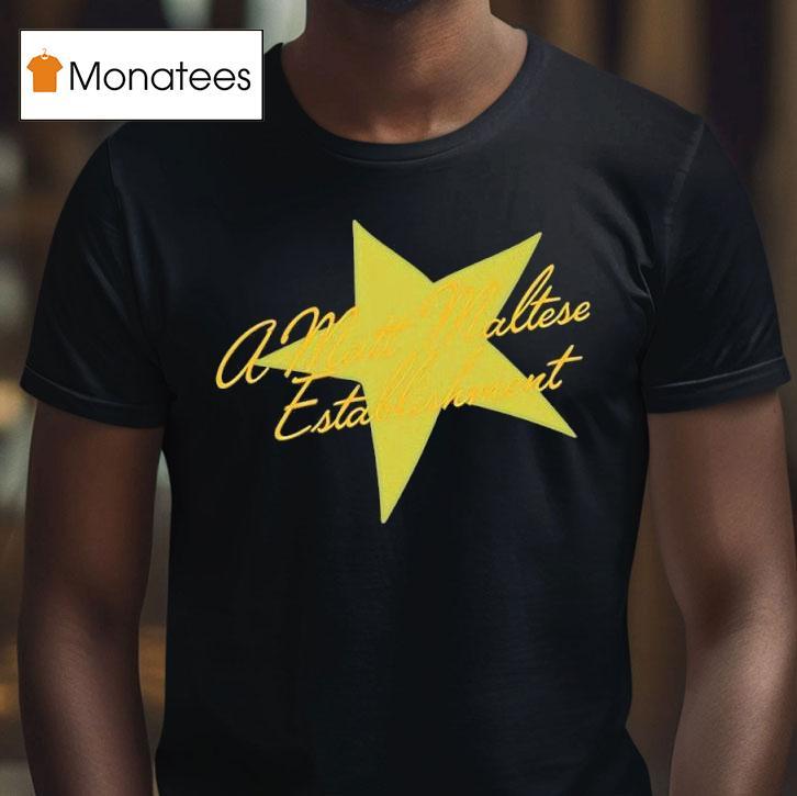 A Matt Maltese Establihment Yellow Star T Shirt A Matt Maltese Establihment Yellow Star T Shirt