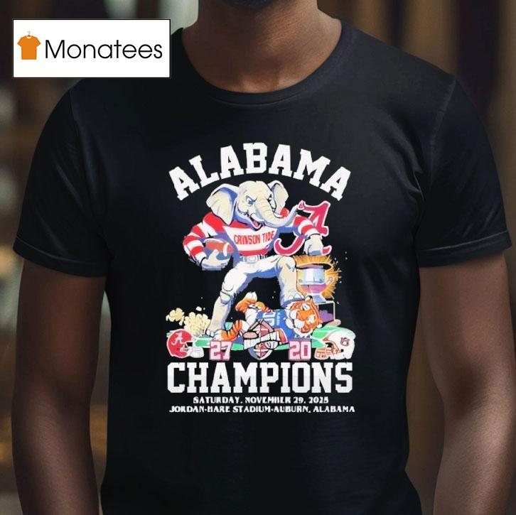 Alabama Crimson Tide Beat Lsu Tigers Iron Bowl Champions Masco T Shirt Alabama Crimson Tide Beat Lsu Tigers Iron Bowl Champions Masco T Shirt