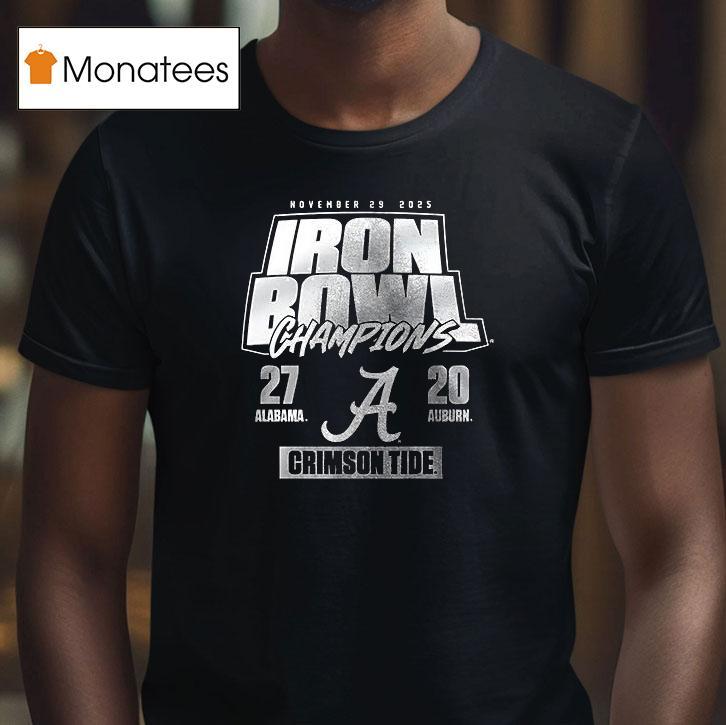 Alabama Crimson Tide Football Iron Bowl Champions Logo T Shirt Alabama Crimson Tide Football Iron Bowl Champions Logo T Shirt