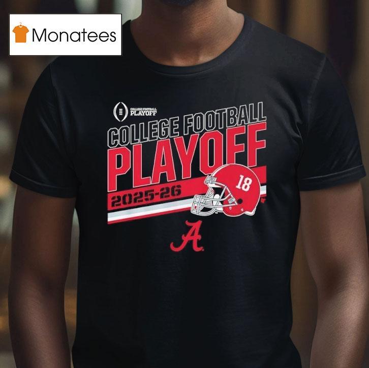 Alabama Crimson Tide Football College Football Playoff Stripe T Shirt Alabama Crimson Tide Football College Football Playoff Stripe T Shirt