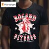 Bogard Fitness Train Your Burning Spirit Red The Hungry Wolf Est T Shirt