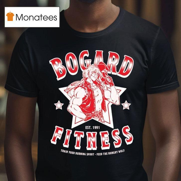 Bogard Fitness Train Your Burning Spirit Red The Hungry Wolf Est T Shirt Bogard Fitness Train Your Burning Spirit Red The Hungry Wolf Est T Shirt
