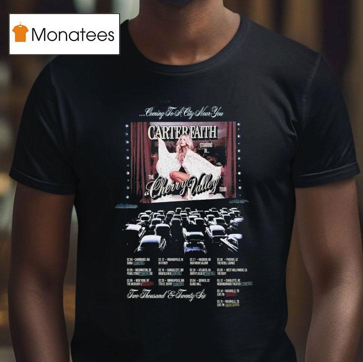 Carter Faith The Cherry Valley Tour T Shirt Carter Faith The Cherry Valley Tour T Shirt