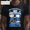Charlie Brown And Snoopy Indianapolis Colts Th Anniversary T Shirt