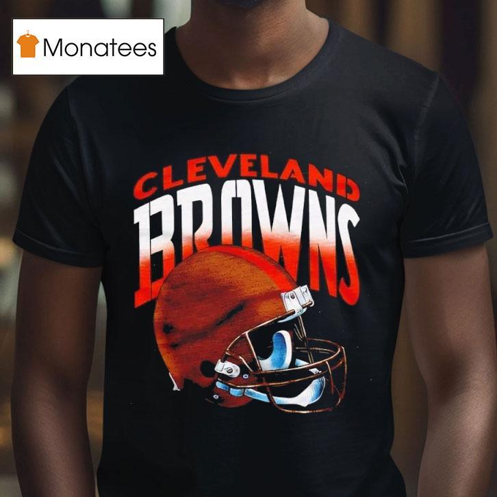 Cleveland Browns Gradient Alt Helme T Shirt Cleveland Browns Gradient Alt Helme T Shirt