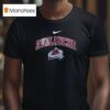 Colorado Avalanche Fire Dept First In Last Out Logo T Shirt