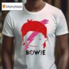 David Bowie Aladdin Sane Lightning Bolt Sketch T Shirt