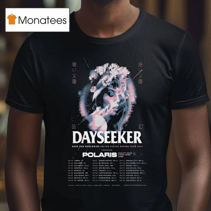Dayseeker Dark Sun Worldwide United States Spring Tour T Shirt Dayseeker Dark Sun Worldwide United States Spring Tour T Shirt