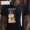 Denver Broncos Snoopy And Charlie Brown Holding Cross Christmas Begins With Chris T Shirt