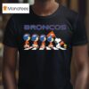 Denver Broncos X Peanuts Snoopy Abbey Road T Shirt