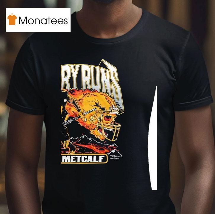Dk Metcalf Angry Runs Skull Pittsburgh Slers Football T Shirt Dk Metcalf Angry Runs Skull Pittsburgh Slers Football T Shirt