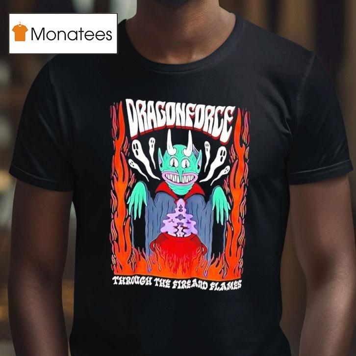 Dragonforce Through The Fire And Flames Goblin Graphic T Shirt Dragonforce Through The Fire And Flames Goblin Graphic T Shirt