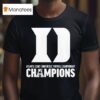 Duke Blue Devils Football Atlantic Coast Conference Football Championship T Shirt