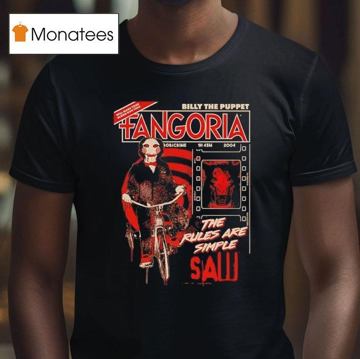 Fangoria Saw Billy The Puppet The Rules Are Simple Saw T Shirt Fangoria Saw Billy The Puppet The Rules Are Simple Saw T Shirt
