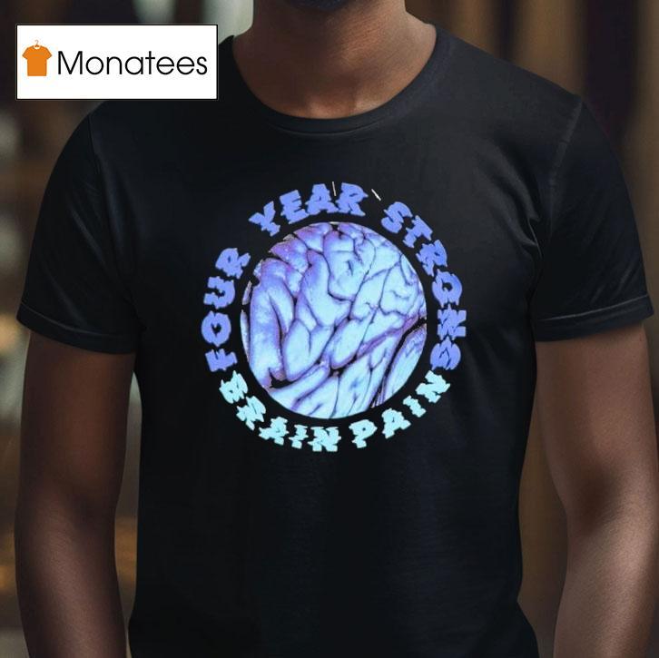 Four Year Strong Blue Brain Pain T Shirt Four Year Strong Blue Brain Pain T Shirt