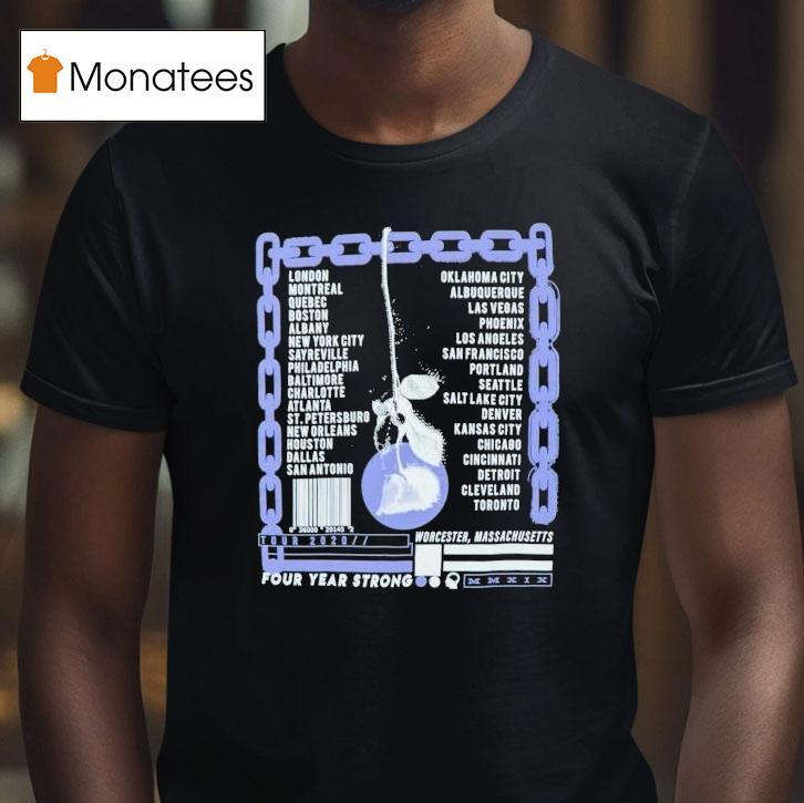 Four Year Strong Chain Tour Dates T Shirt Four Year Strong Chain Tour Dates T Shirt