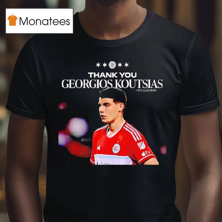 Georgios Koutsias Thank You Chicago Fire Fc T Shirt Georgios Koutsias Thank You Chicago Fire Fc T Shirt