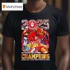 Indiana Hoosiers All Team With Mascots Big Ten Conference Champions T Shirt