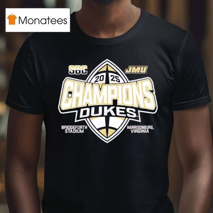 James Madison Dukes Sun Belt Football Champions T Shirt James Madison Dukes Sun Belt Football Champions T Shirt