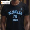 Karel Vejmelka Utah Name Number T Shirt