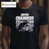 Los Angeles Chargers Super Chargers Helmet Logo T Shirt