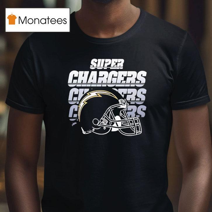 Los Angeles Chargers Super Chargers Helmet Logo T Shirt Los Angeles Chargers Super Chargers Helmet Logo T Shirt