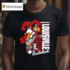 Louisville Cardinals Red Modern Mascot Basketball T Shirt