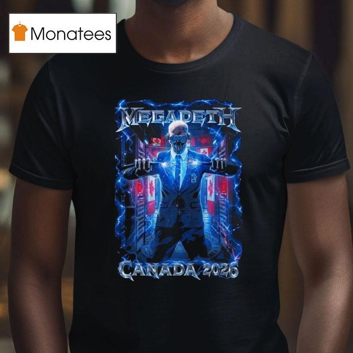 Megadeth Canada Tour Heavy Metal T Shirt Megadeth Canada Tour Heavy Metal T Shirt
