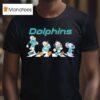 Miami Dolphins X Goofy X Donald Duck X Mickey Mouse X Stitch Abbey Road T Shirt