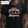 Miami Hurricanes Cotton Bowl Champions Cfp Classic T Shirt