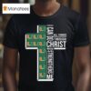 Miami Hurricanes I Can Do All Things Through Christ Who Strengthens Me Cross T Shirt