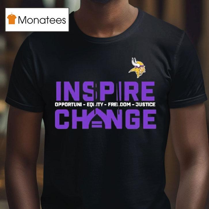 Minnesota Vikings Inspire Change T Shirt Minnesota Vikings Inspire Change T Shirt