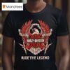 Motor Cycles Harle Davidson Years Ride The Legend Logo T Shirt