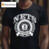 Naional Basketball Association Brooklyn Nets Crest Logo T Shirt