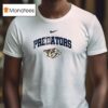 Nashville Predators Fire Dept First In Last Out Logo T Shirt